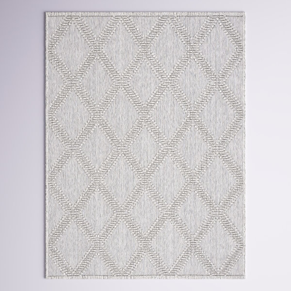 Wade Logan® AmberJayne Global 226 Area Rug In Grey / Light Grey